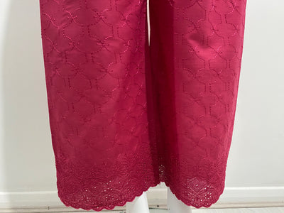 Pink embroidered trousers - Sadaf’s Collection