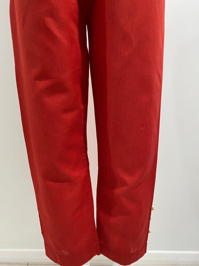 Red trousers - Sadaf’s Collection