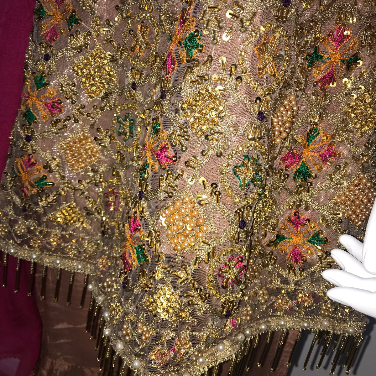 Rose gold sharara suit – Sadaf’s Collection